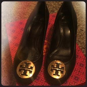 Tory Burch Black wedges
